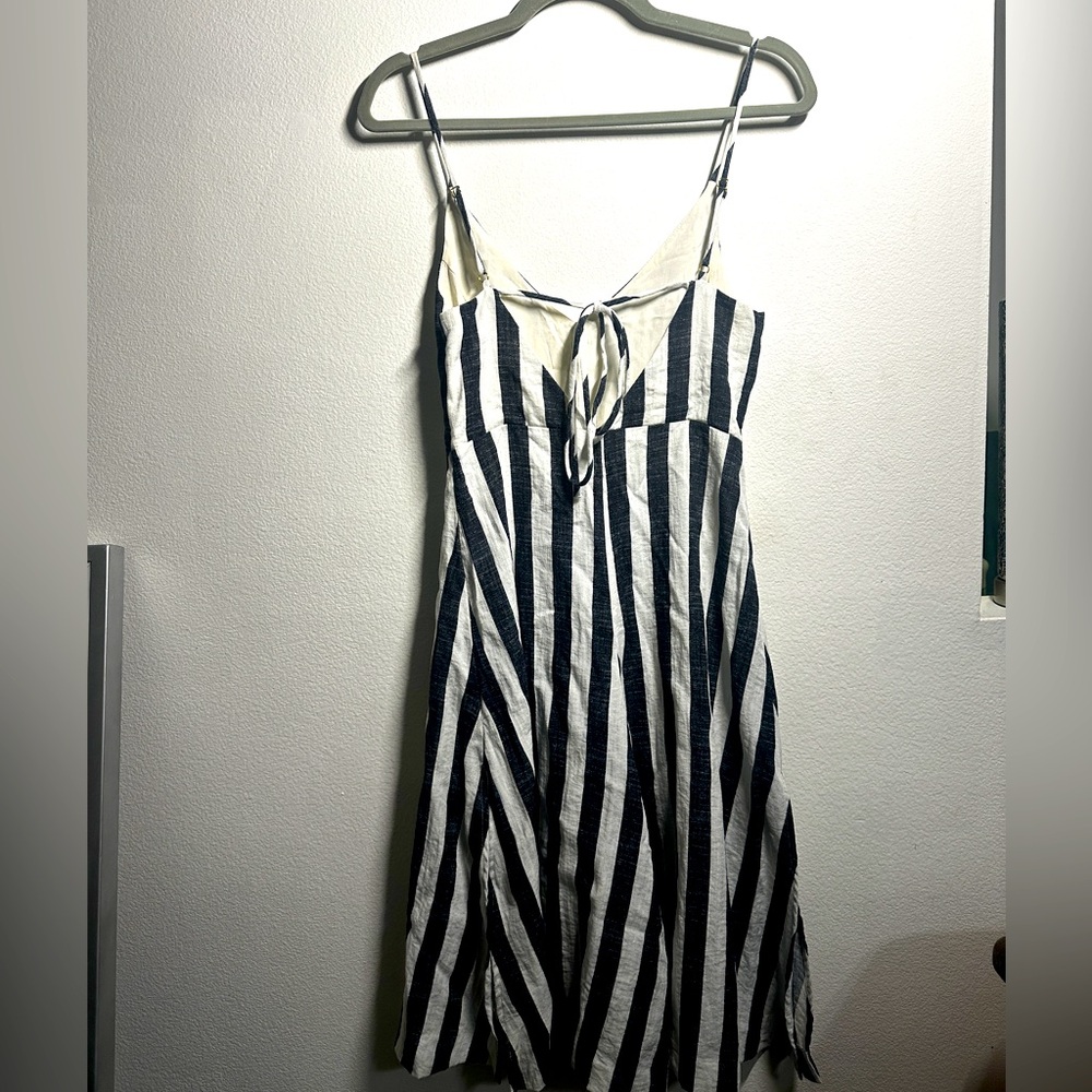 Black & White Striped Jumpsuit size small